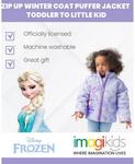 Пуховик на молнии Frozen для девочек до (2–7–8 лет) Disney, фиолетовый - фото 6