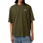 Футболка Ami Paris с принтом логотипа, oversize AMIPARIS, зеленый - фото 4