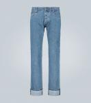 Прямые джинсы Prada, синий - фото