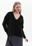 Джемпер SOFT TOUCH V-NECK OXXO, черный - фото 5