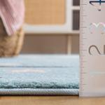 Ковер-дорожка SAFAVIEH, 61 x 244 см, Carousel Kids 100 Collection, цвет teal и orange, переходной дизайн, устойчивый к пятнам, идеален для помещений с высокой проходимостью: прихожая, ванная комната и кухня (CRK122W-28) - фото 6