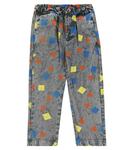 Джинсы с принтом Bobo Choses, серый - фото