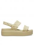 Сандалии Brooklyn Woven Upper LW 209977 Crocs, бежевый - фото
