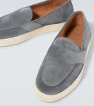 Замшевые мокасины Joey II George Cleverley, Iron Blue - фото 3