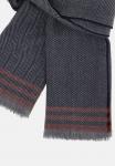 Шарф Boggi Milano Herringbone, Grey/Cranberry - фото 3