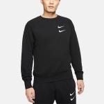Толстовка Nike Embroidered Fleece Lined Stay Warm Round Neck Pullover Black, черный - фото 4