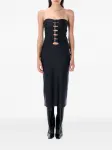 Платье миди с пряжкой COPERNI, черный - фото