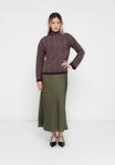 Джемпер Selected Femme SLFLULU HERRINGBONE HIGH NECK, Fig/Birch/Green - фото 2