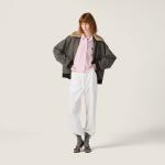 Рубашка из поплина MIU MIU, розовая - фото 2