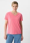 Базовая футболка comma, розовый - фото