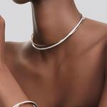 Ожерелье Hyperbola Swarovski, серебро - фото 7