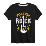 Футболка с рисунком Forever Rock для мальчиков 8–20 лет Licensed Character, черный - фото