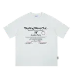 Футболка унисекс WAITINGWAVE, белый - фото