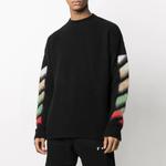 Свитер мужской Off-White с принтом стрел, черный / белый - фото 2
