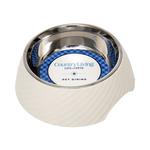 Country Living Саржа Круглая меламиновая миска для собаки из нержавеющей стали - 24 унции JoJo Modern Pets, цвет White Swan - фото 4