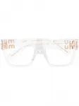 Очки с логотипом Miu Miu Eyewear, нейтральный - фото