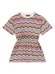 Платье с узором зигзаг Missoni Kids, розовый - фото