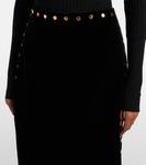 Юбка миди из бархата Evn Dodo Bar Or, черный - фото 4