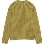 Хлопковая ребристая майка Slub Stussy, зеленая - фото 3