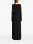 Платье макси с длинными рукавами TOTEME, черный - фото 3