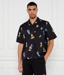 Рубашка мужская Hugo Blue с принтом и короткими рукавами, черный - фото