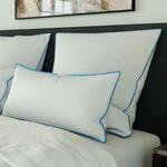 Наволочка RIBECO, 70x90 см, синий/белый - фото 3