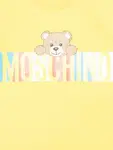 Футболка с принтом Moschino Kids, желтый - фото 3