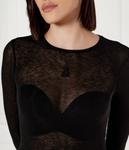 Блуза женская Patrizia Pepe полупрозрачная, черный - фото 4