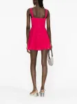 Платье мини без рукавов Self-Portrait, розовый - фото 4