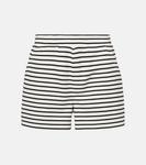 Брайтон полосатые шорты Veronica Beard, Dove/Black - фото