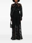 Ermanno Scervino кружевные брюки палаццо, черный - фото 2