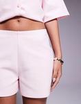Шорты-боксеры ASOS DESIGN coord из ткани интерлок пастельно-розового цвета - фото 5