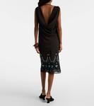 Топ из джерси с бисером Xu Zhi, Black - фото 3