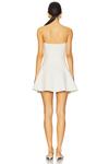 Безбретельное мини-платье "Strapless Grace" Norma Kamali, cream - фото 3