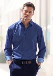 Рубашка на пуговицах классического кроя H.I.S, синий - фото 2