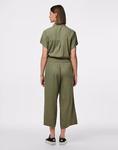 Брюки-кюлоты Pieces Deep Lichen Green - фото 4