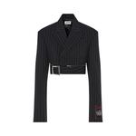 Куртка Jean Paul Gaultier Short Suit Jacket 'Black/White', черный - фото