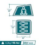 Кемпинговая палатка 2 Seconds - 3 человека - Fresh&Black Quechua - фото 2