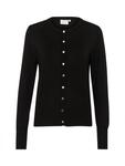 Кардиган на пуговицах с круглым вырезом lizza KAFFE, глубокий черный - фото 4