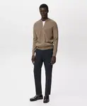 Мужской вязаный кардиган на молнии Mango, коричневый - фото 2