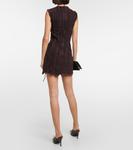 Мини-платье со вставками из денима Acne Studios, черный - фото 3