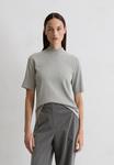 Футболка Marc O'Polo HIGH NECK SHORT SLEEVE, Griffin/Light Grey - фото