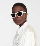 Солнцезащитные очки «кошачий глаз» Celine, белый - фото 3