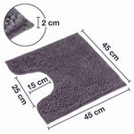 Коврик для ванной WohnDirect Badteppich Badematte mit Ausschnitt, серый - фото 2