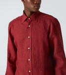 Льняная рубашка Rubinacci, красный - фото 5