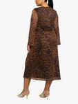 Леопардовый принт платье миди FASHION SZN Curve - фото 2