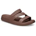 Crocs Getaway Strappy slides, коричневый - фото
