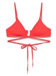Simkhai топ бикини с треугольными чашками, красный - фото