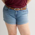 Джинсовые шорты midi low rise plus size для подростков So, Medium - фото