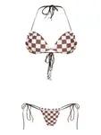 Бикини в клетку Amir Slama, белый - фото